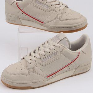 Adidas Continental 80 Trainers Clear Brown/Scarlet